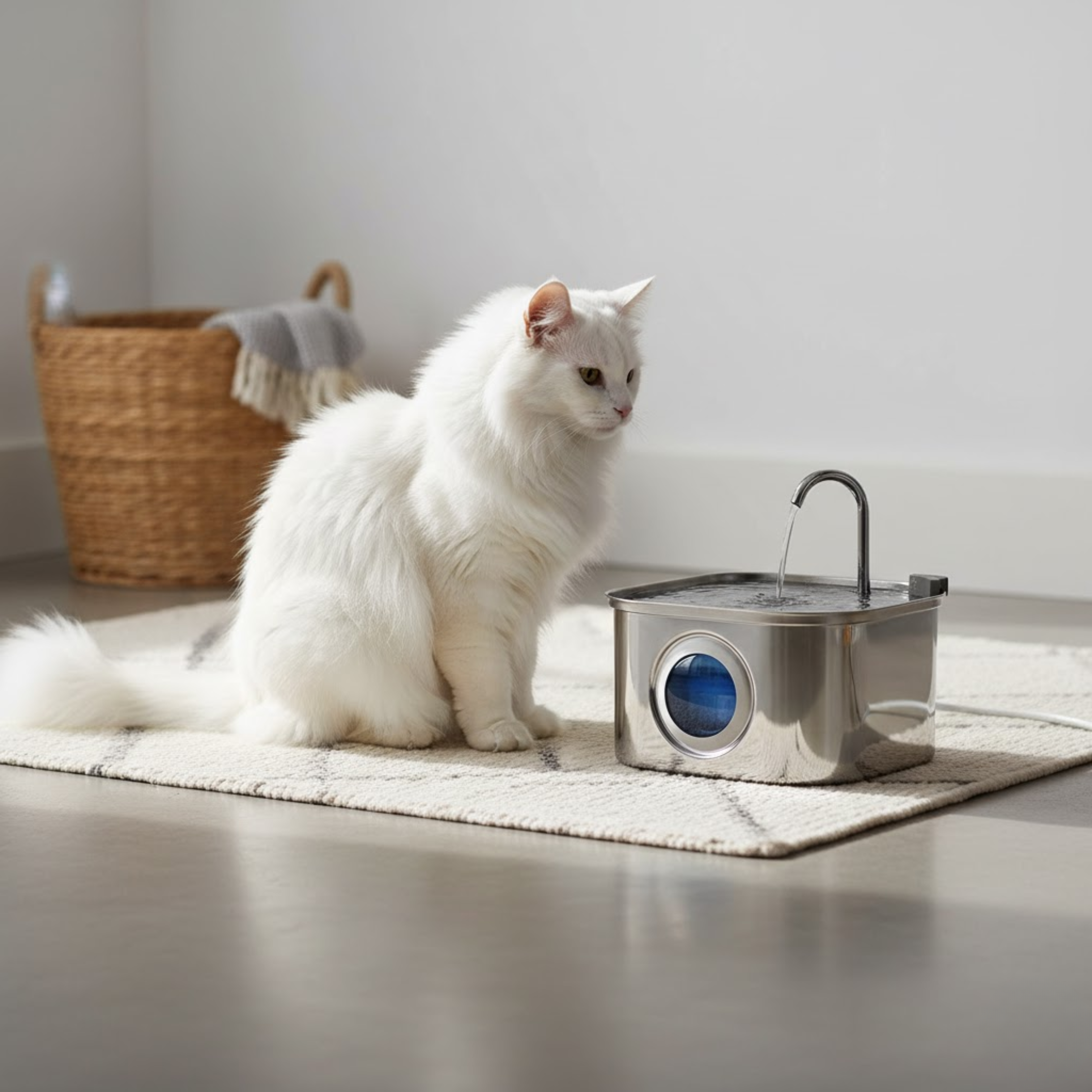 Cattella Stainless Steel Pet Fountain